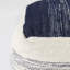 Pouf carré de 16 po de largeur