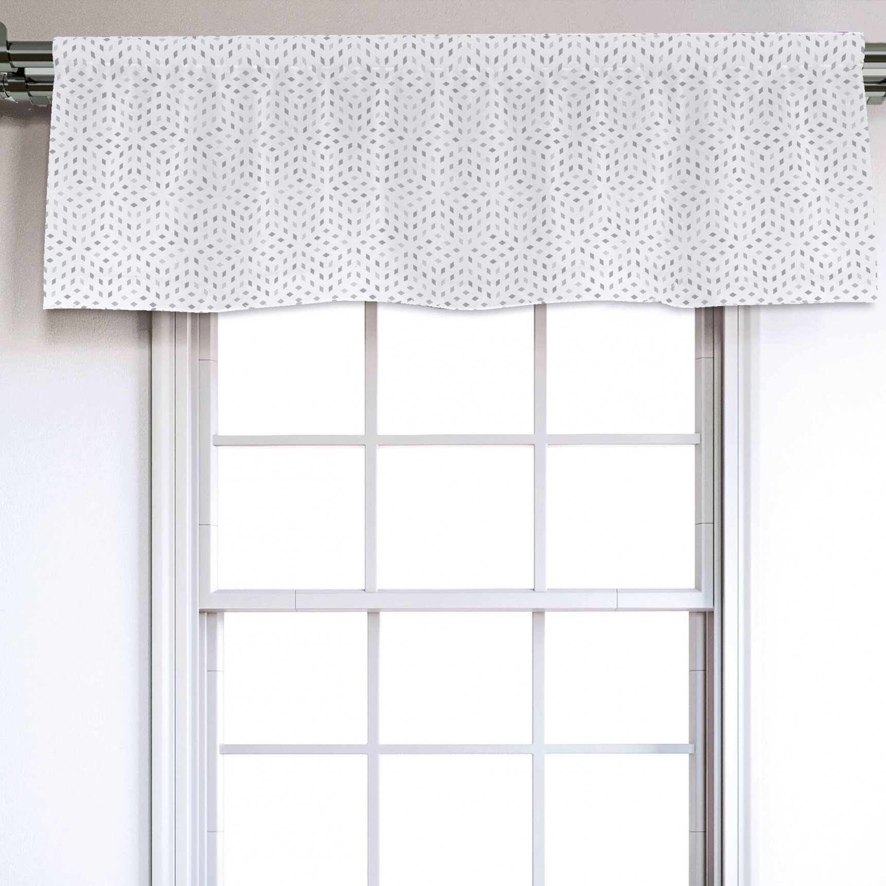 East Urban Home Sateen Ruffled 54'' W Window Valance in | Wayfair