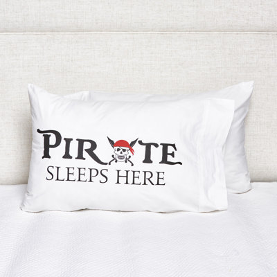 Pirate Sleeps Here Pillowcase