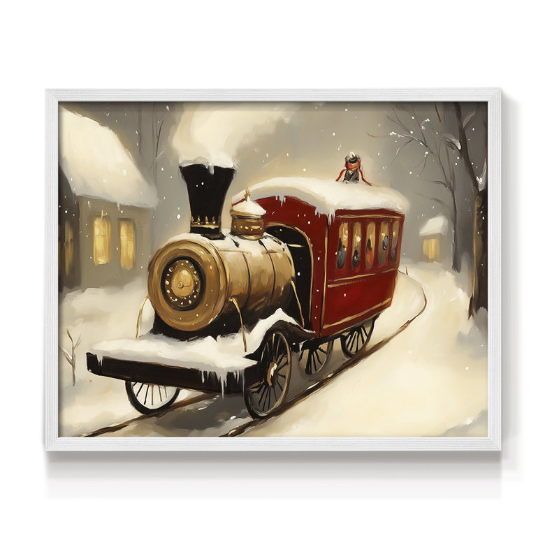 Art de Noël - DCCDXCV - Reproduction encadrée - Restickable, H 8 po x l 10 po, Blanc