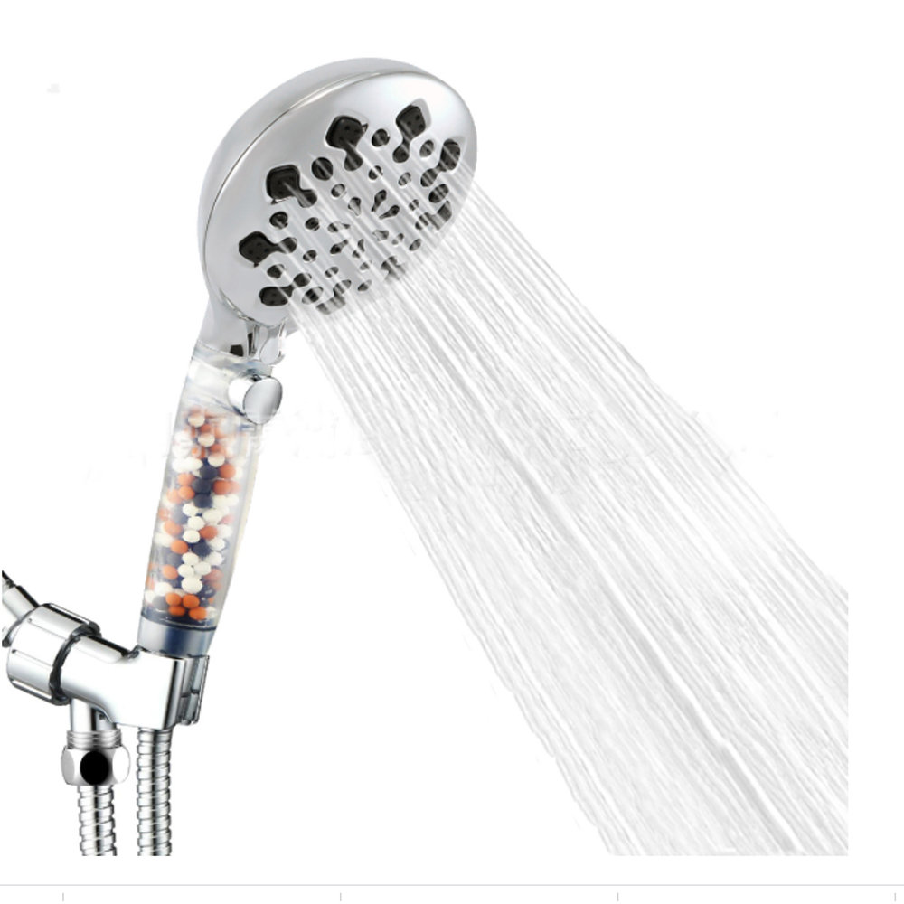 GIMBELEN Filtered Shower Head With Handheld - 9 Spray Modes, High Pressure, 72 Inch Hose, Hard Water Filter, Easy Install - View #5