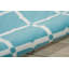 Tapis géométrique intérieur / extérieur bleu turquoise-22807889