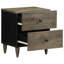 40cm W Metal Bedside Table