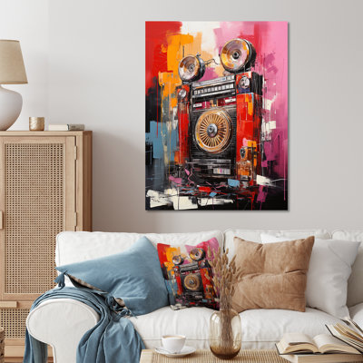 Abstract  Rhythms Jukebox 1 - Jukeboxes Metal Wall Art