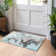 Machine Washable Indoor/Outdoor Cinead ACN1688 Teal Rug