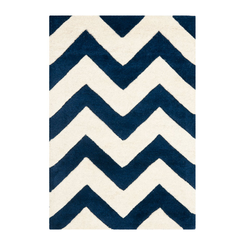 Chatham Hand Tufted Wool Chevron Rug, Rectangle 8'9" x 12'