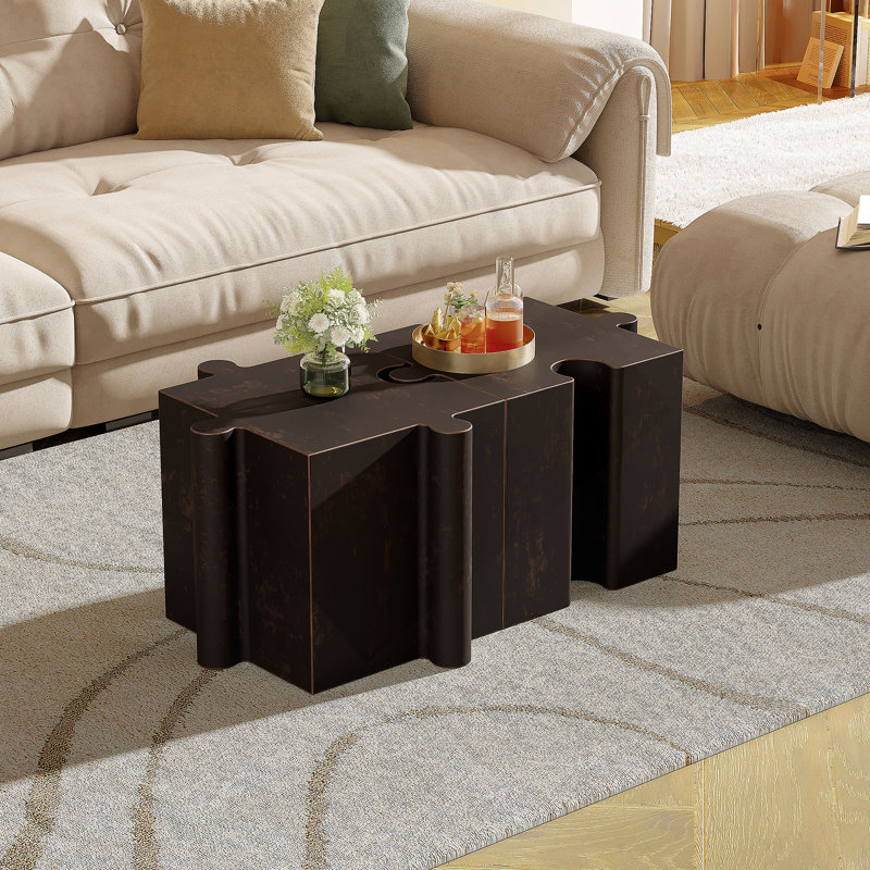 Table de bout, petite table d'appoint, table d'appoint pour l'intérieur et l'extérieur, Cuivre