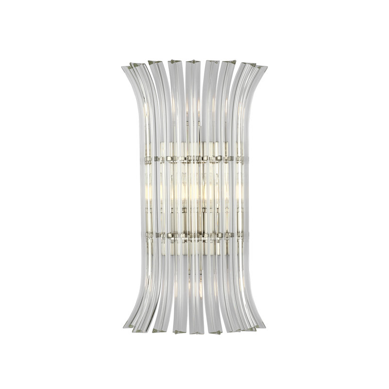 AERIN Rhine 21" Sconce with Crystal, Polished Nickel