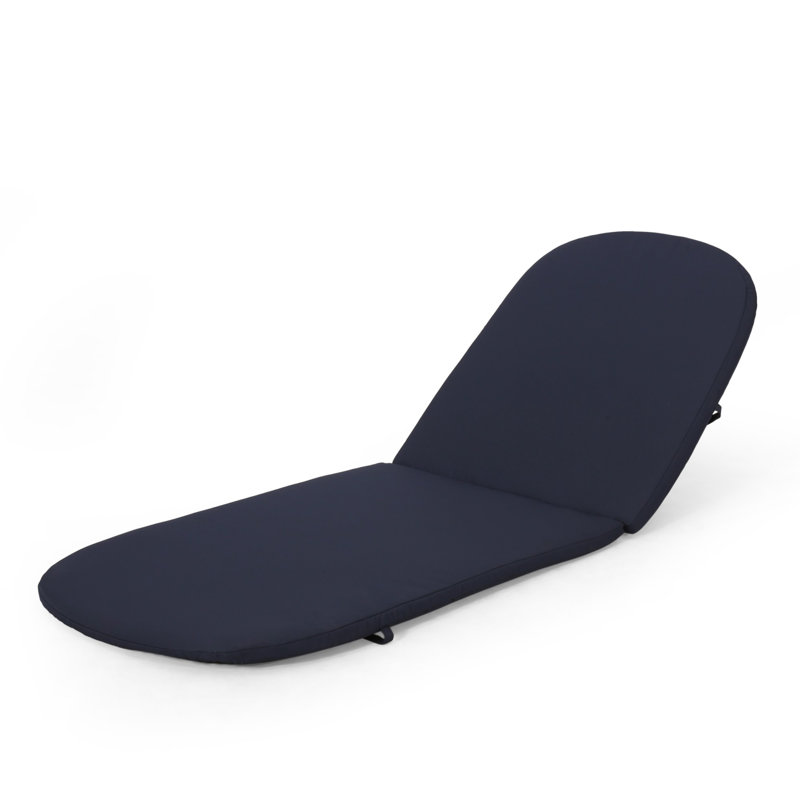 2-Piece Outdoor Chaise Lounge Cushion Set ( Cushion Only ), 1, Navy