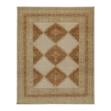 Distressed Hand Knotted Wool Area Rug