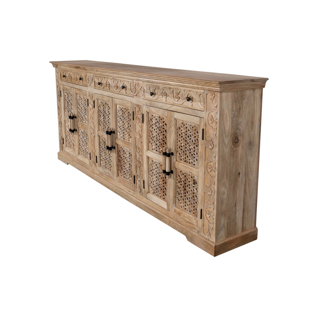 Fazila 102'' Solid Wood Sideboard Canora Grey 