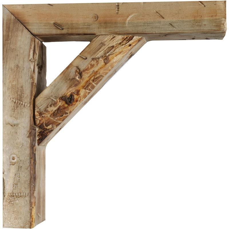 Support de ferme rétro, Bois de grange naturel, H 10 po x l 3,5 po x P 8 po