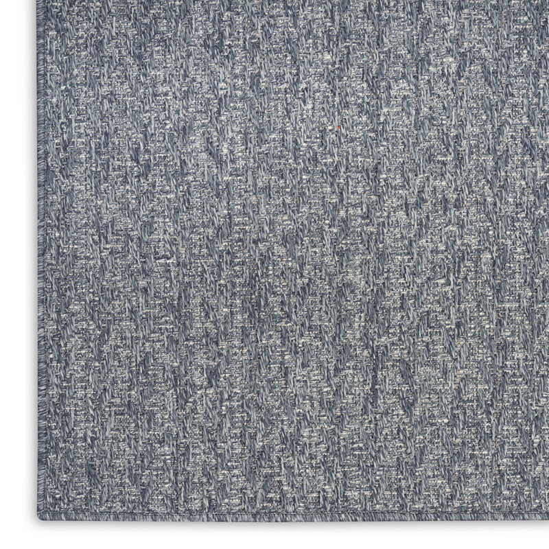 Tulum 3' x 5' Denim Outdoor Rug, Rectangle 3' x 5', Denim