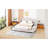 Aretin Upholstered Wingback Bed and 4 Drawers,Storage Bed,Platform Bed,Bed Frame-413227124