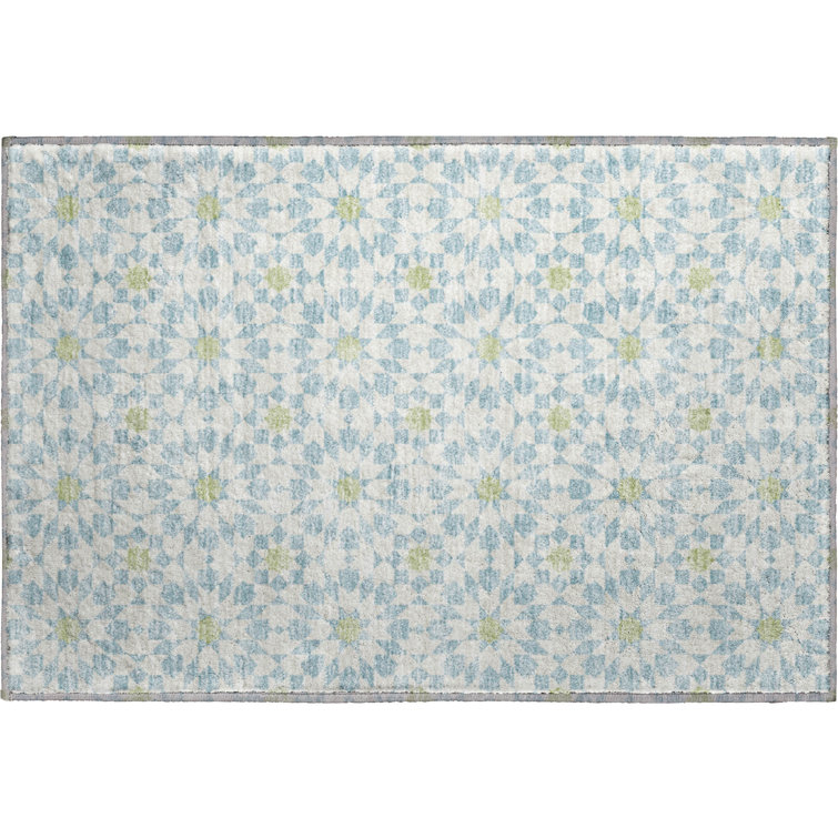 Premium Machine Washable Tweedy Sky Rug