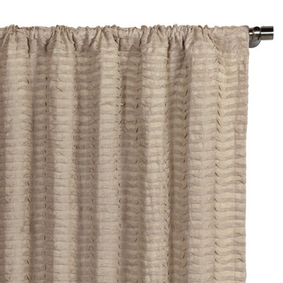 Yearling Pleated Sheer Semi Sheer Curtain