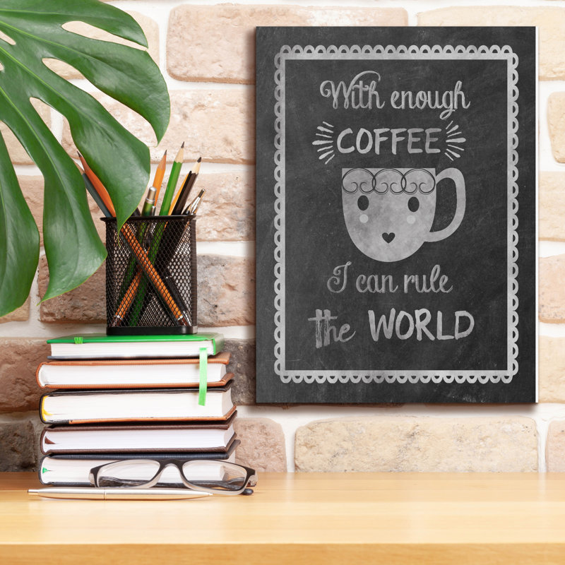 'Rule Coffee' by Erin Clark Canvas Wall Art, 16" H x 12" W x 0.75" D