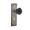 New York Plate with Decorative Keyhole and Crystal Black Door Knob