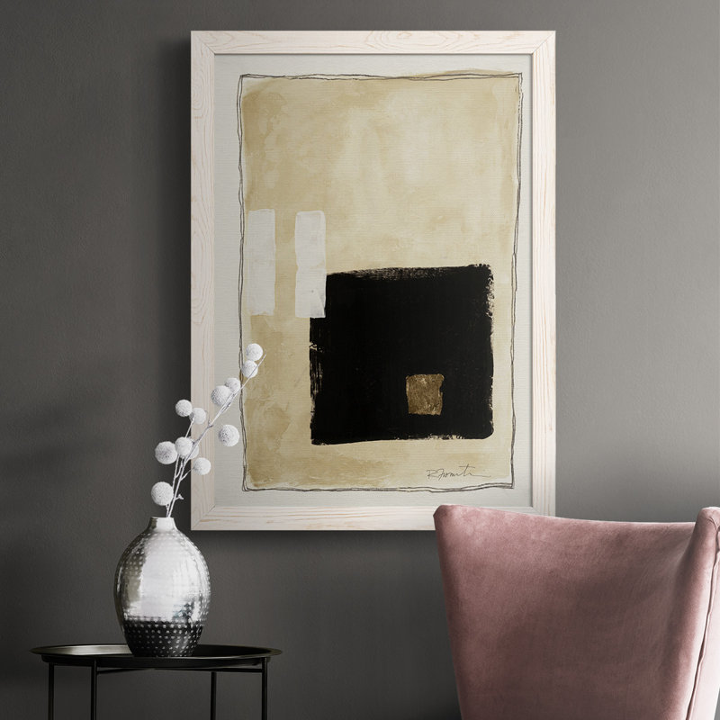 Thorkil Inner Musing I, reproduction d'art sur toile, Blanc, H 37,5 po x l 27,5 po x P 1 po