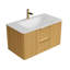 Lavabo intégré 36 pouces en pierre frittée Carrara