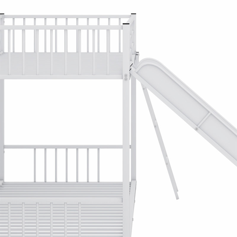 Bunk Bed With Slide, White