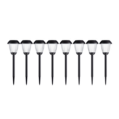 Solar Powered Integrated LED Metal Pathway Light Pack