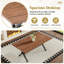 Grandes tables de salle à manger (table seulement, sans chaises, complet avec plateau et pieds), métal MDF noyer, salle à manger industrielle moderne