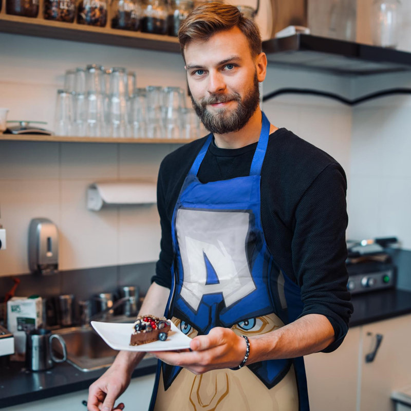No Pattern Cotton Bib Apron