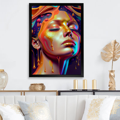 " Liquid Ink Sensual Woman Portrait V "