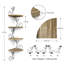 Naelle 4 Piece Tiered Corner Shelf-589971172