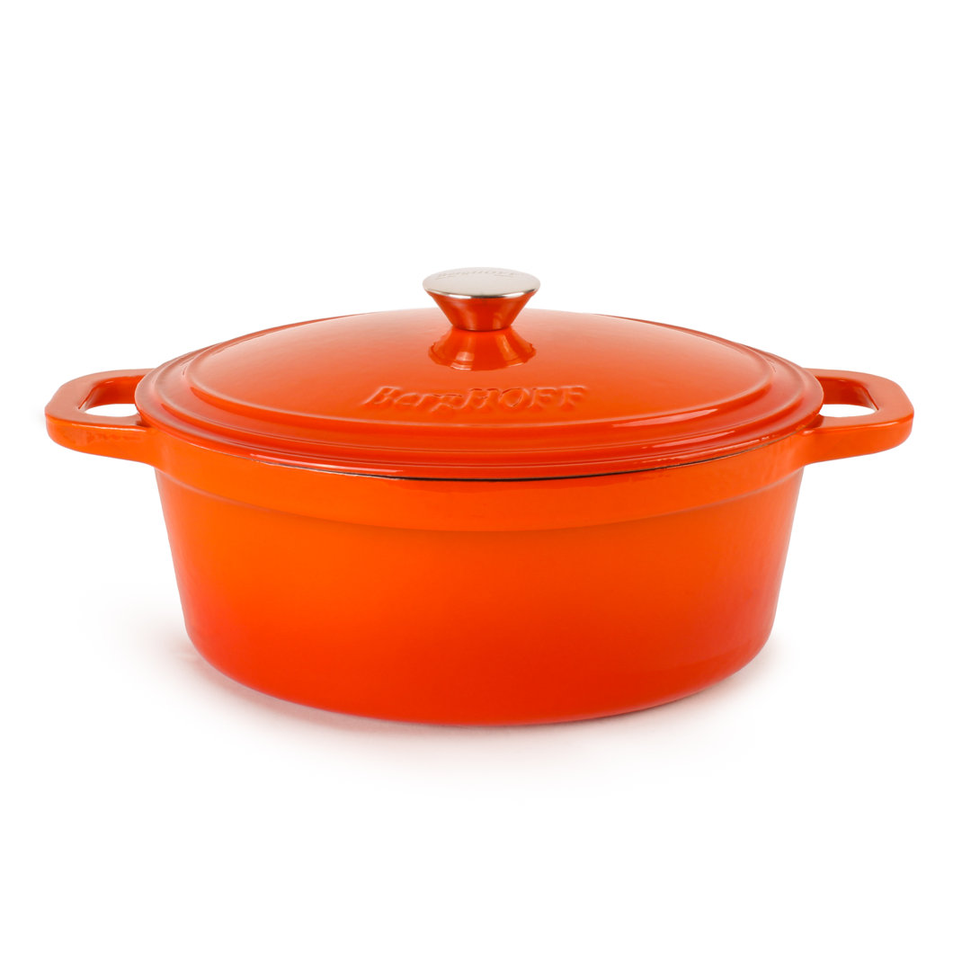 BergHOFF Neo 5Qt Cast Iron Oval Dutch Oven with Lid BergHOFF 