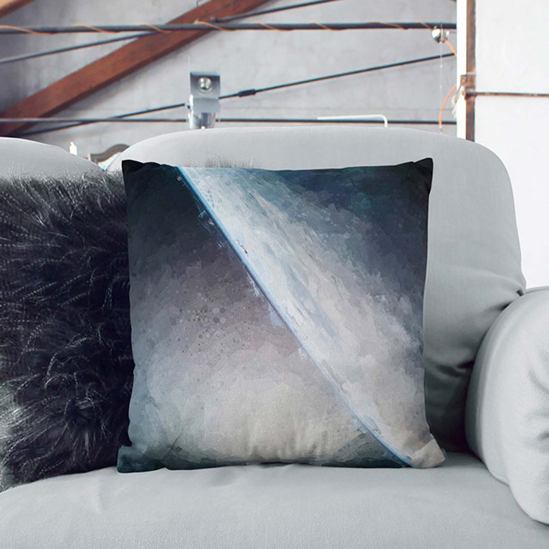 Square Throw Cushion, 55cm H x 55cm W x 20cm D, White