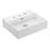 WS Bath Collections Quattro 16.5'' Glossy White Ceramic Rectangular Bathroom Sink with Overflow