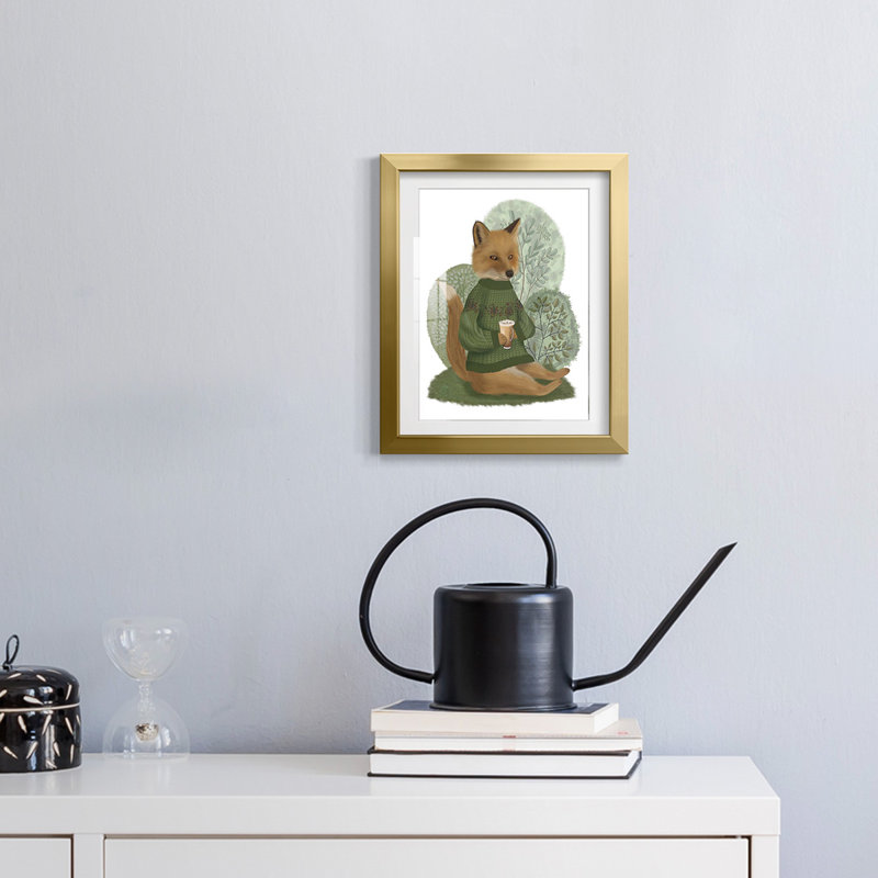 Toile tendue Golden Foliage I - galerie, H 28,5 po x l 20,5 po, Doré