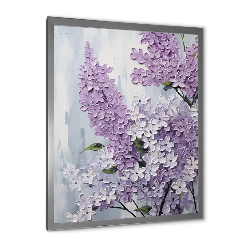 Beautiful Lilac Dreamscape VI sur impression sur toile, Cadre simple argenté, H 40 po x l 30 po x P 1,5 po
