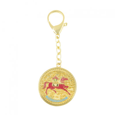 Feng Shui Import 2'' W Gold/Red Key Chain