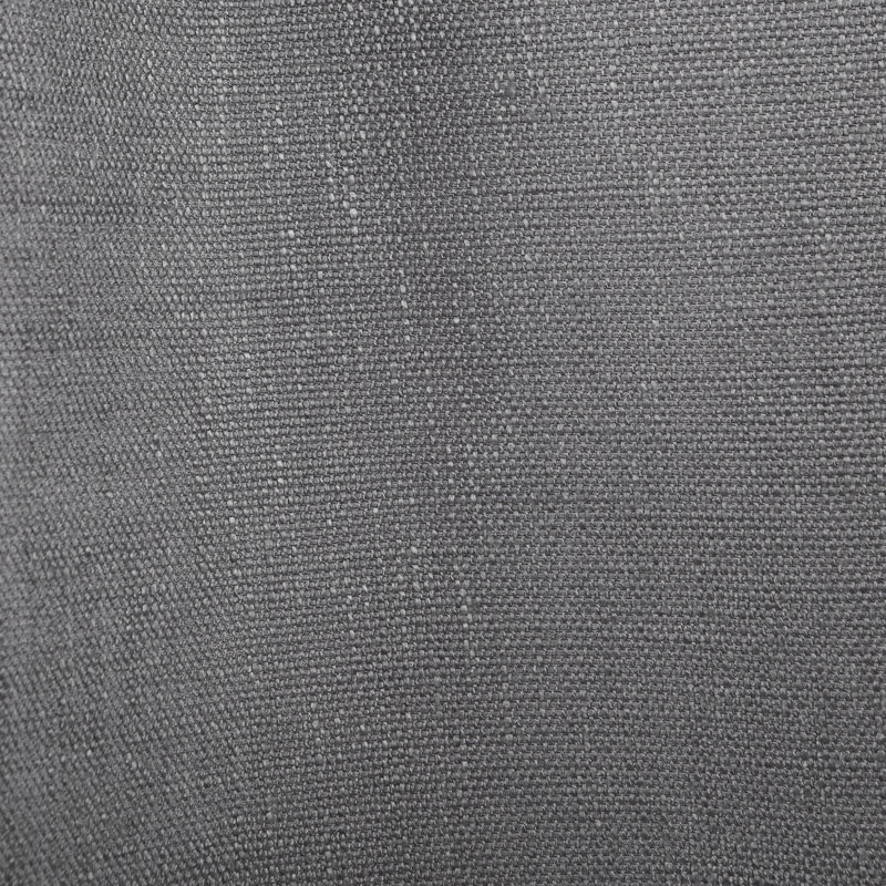 Panneaux de rideau semi-transparents avec œillets de couleur unie, Gris