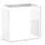 Table de chevet en acrylique de 21 po de long - transparent, moderne pour chambre à coucher, avec grand espace de rangement