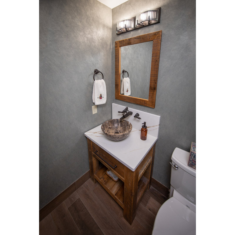 Eden Bath 14'' Brown Stone Circular Bathroom Sink