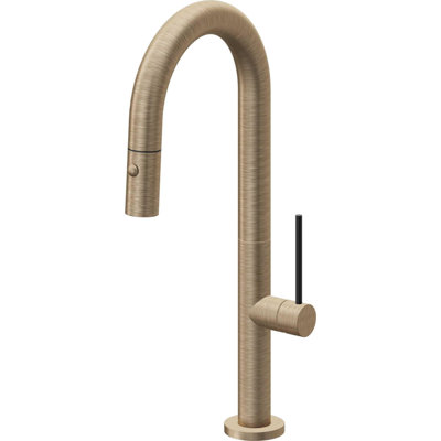 Pull-Down Prep/Bar Faucet With Button Sprayer