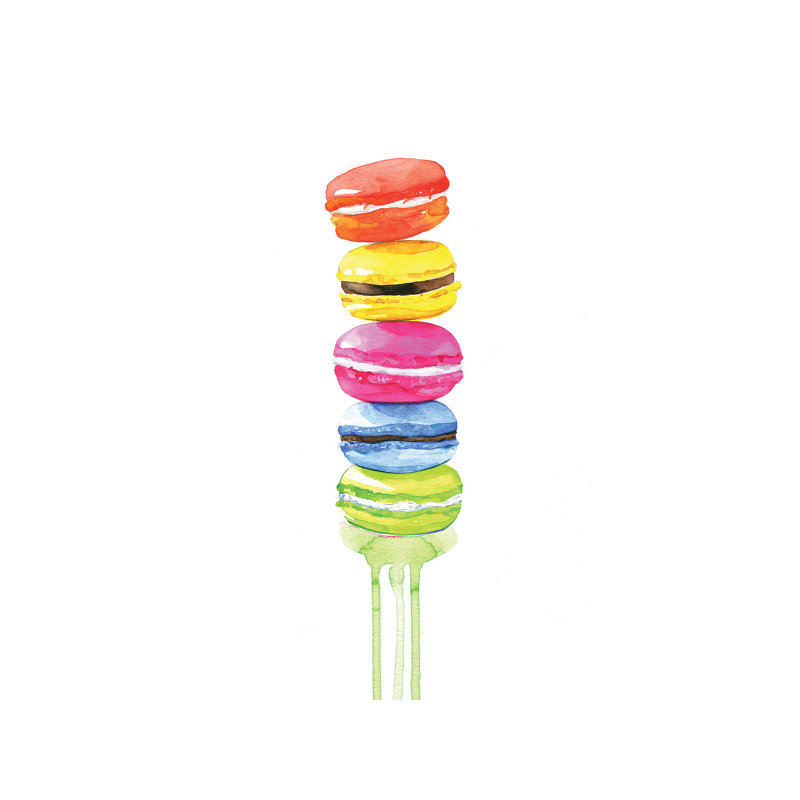 Macarons by Rongrong DeVoe - Wrapped Canvas Print, 101.6 cm H x 66.04 cm W x 1.91 cm D