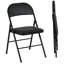 Set of 2 Folding Chairs - Black