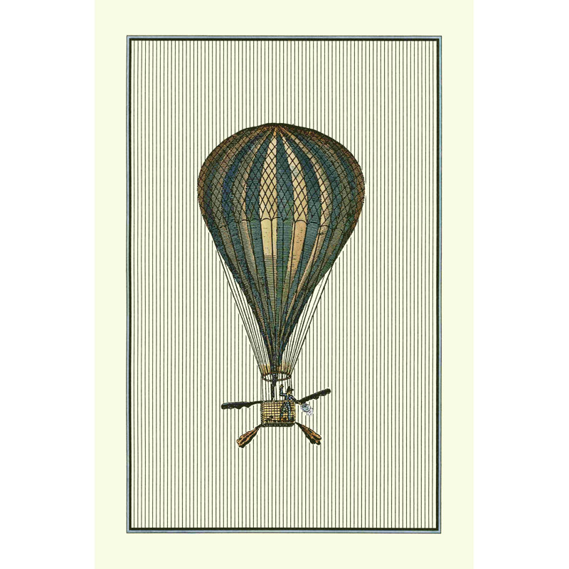 Montgolfière rétro II, H 30 po x l 20 po