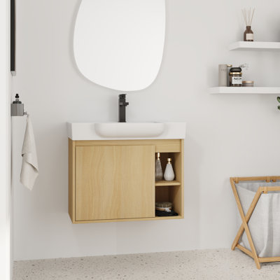 28'' Single Bathroom Vanity with Ceramic Top