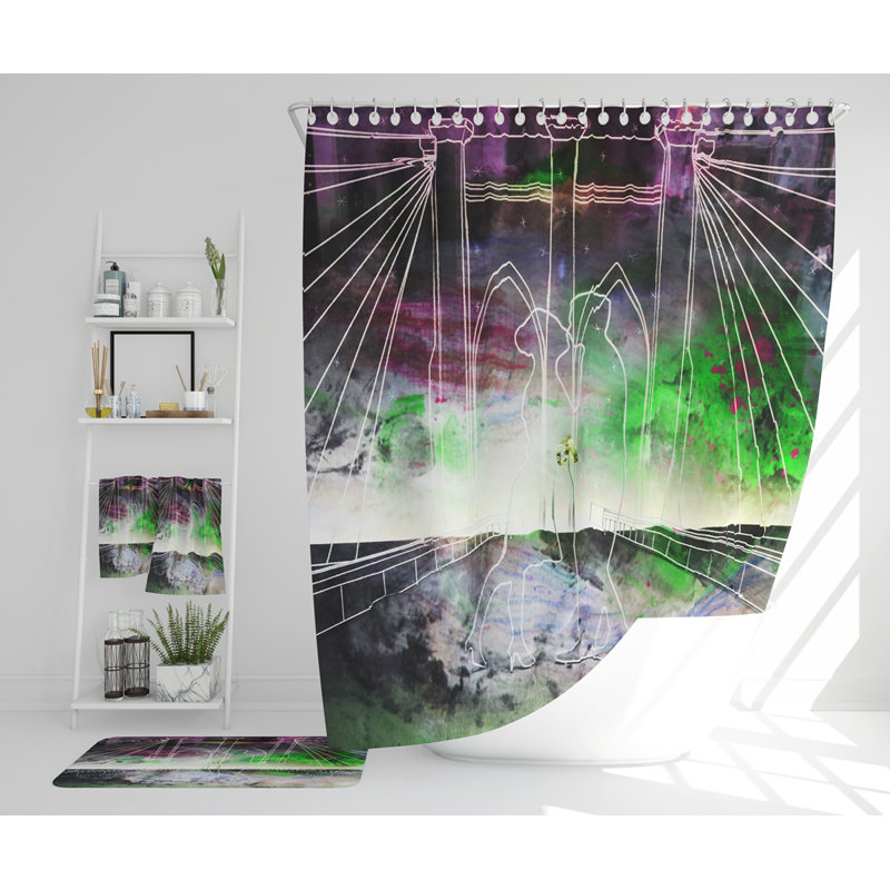 Nazalia Polyester Shower Curtain Set