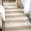 Tapis rayé beige tissé à la main Stockton Springs-52171559