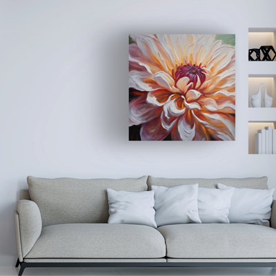 Art sur toile, bolognaise, Tina, Lavoie, dahlia