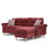 Ensemble de canapé modulaire réversible en polyfibre Paparika
