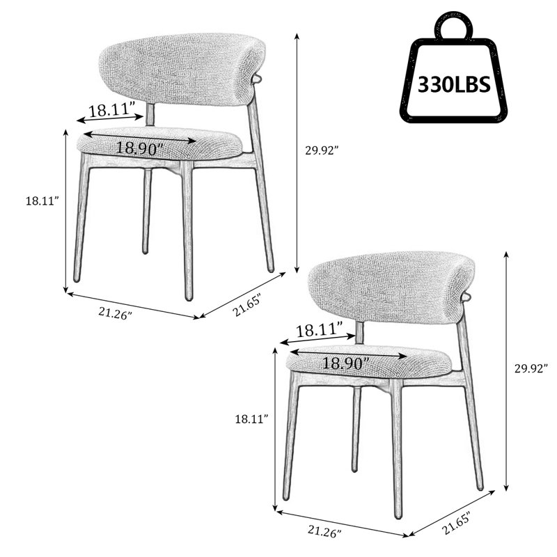 Chaise en bois massif avec coussin