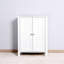 Armoire de salle de bain blanche avec portes doubles et tablette ajustable - Maximise l'utilisation de votre porte et peut facilement contenir des objets lourds